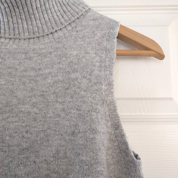 RW&CO turtleneck sweater dress sleeveless grey size XXS - Picture 4 of 16
